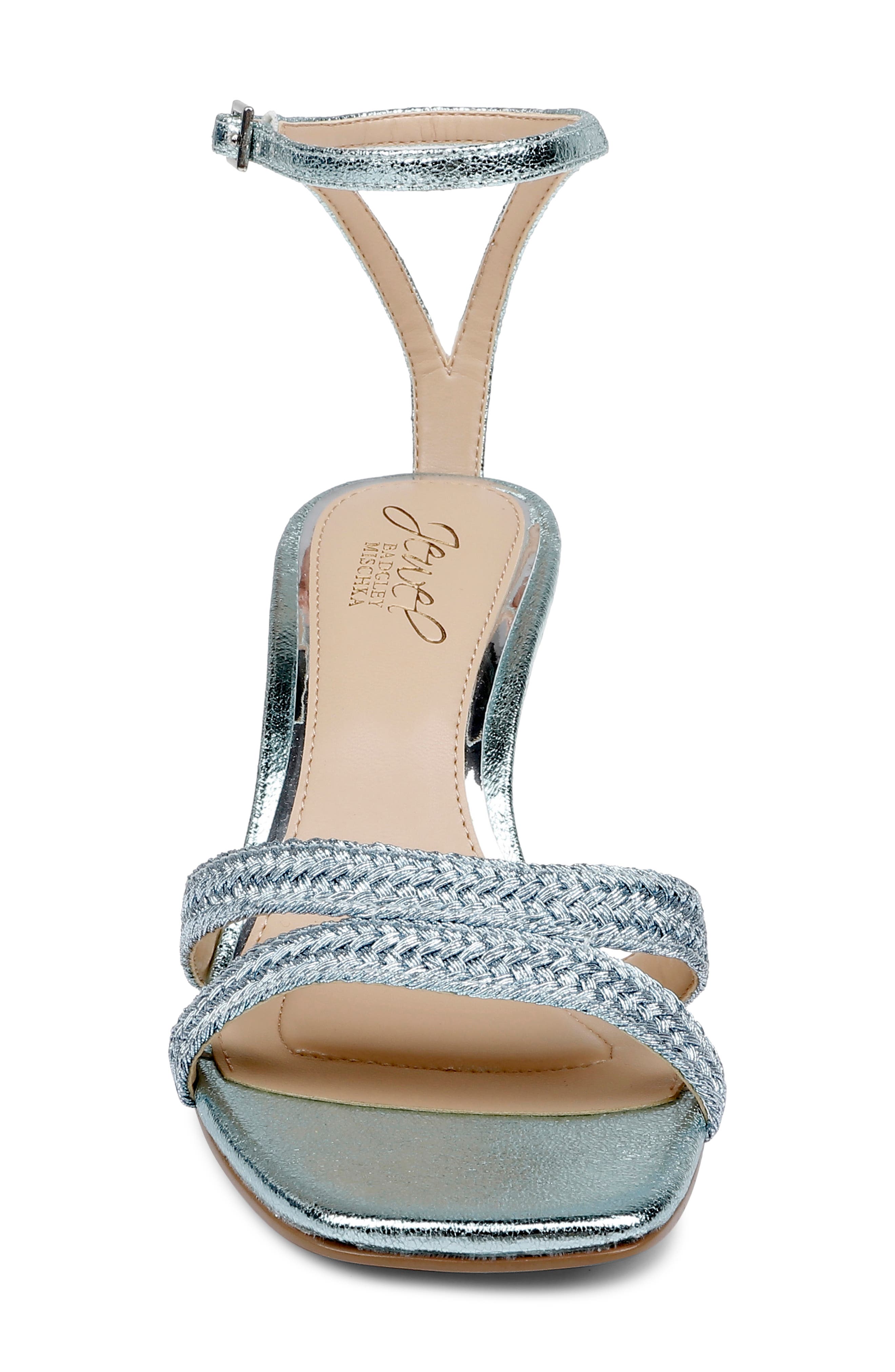 Jewel Badgley Mischka Hayzel Ankle Strap Sandal, Alternate, color, Pwdr Blu