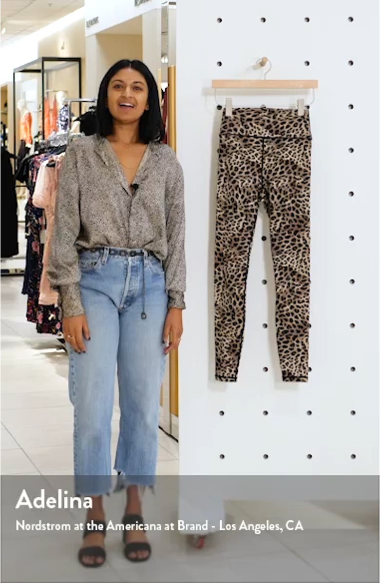 Spritual Gangster Perfect Cheetah Print Leggings, sales video thumbnail