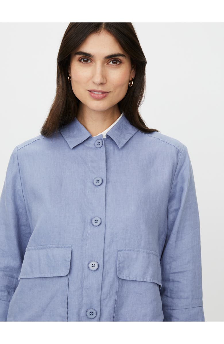 Masai Copenhagen MaJurelle Linen Overshirt, Alternate, color, Stonewash