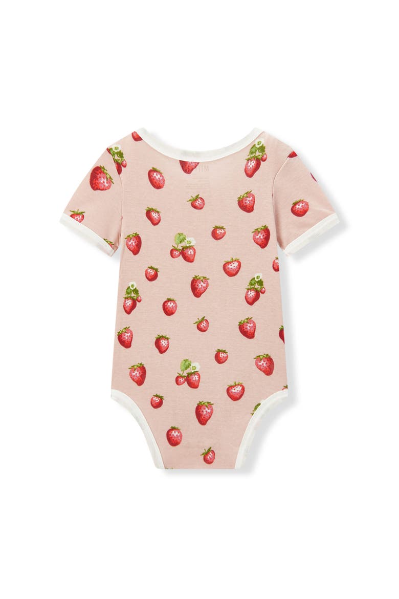 Organic Cotton One Piece, Main, color, Strawberry