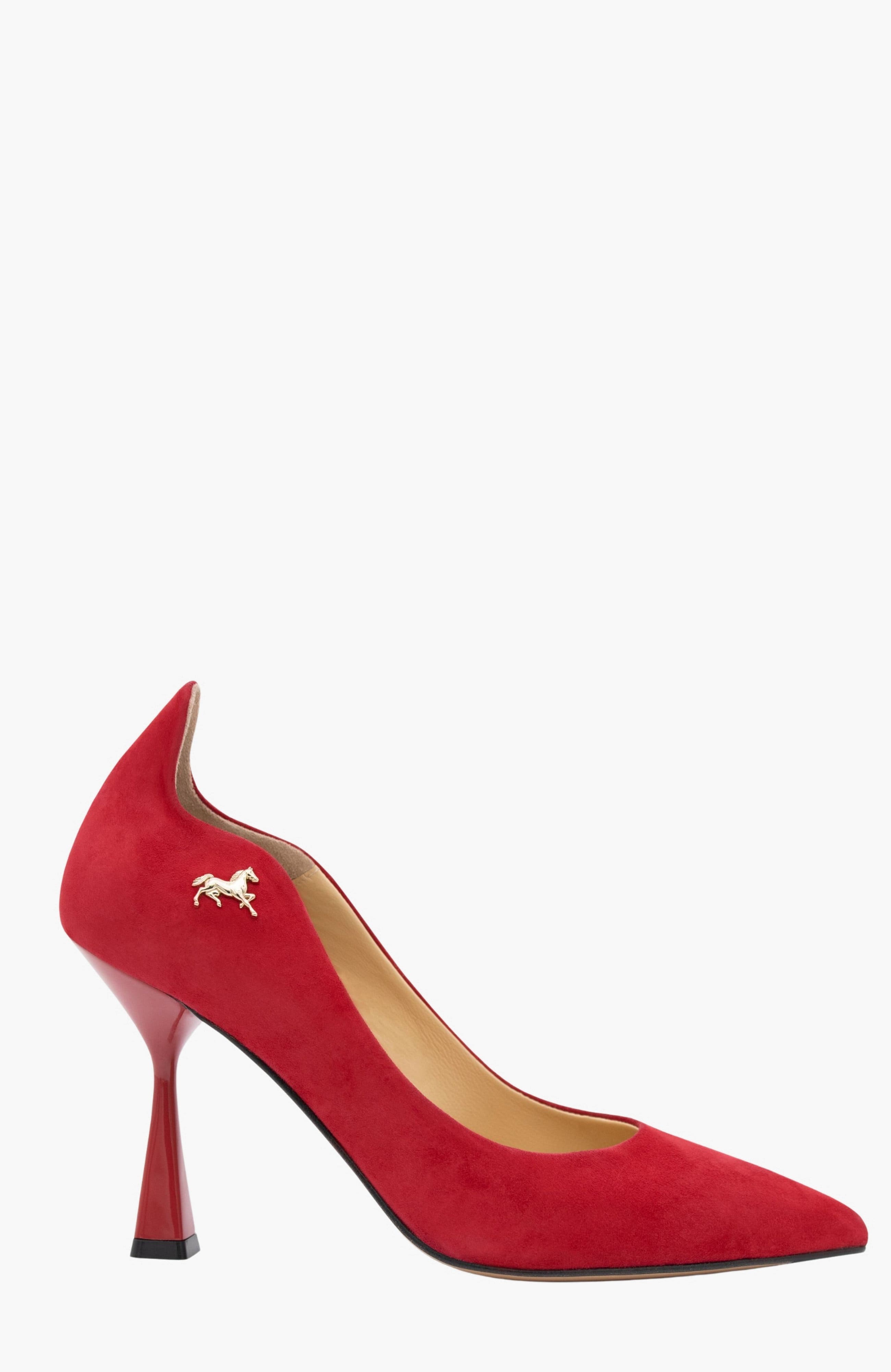 Endless Love Suede High Heel Pumps, Main, color, Red