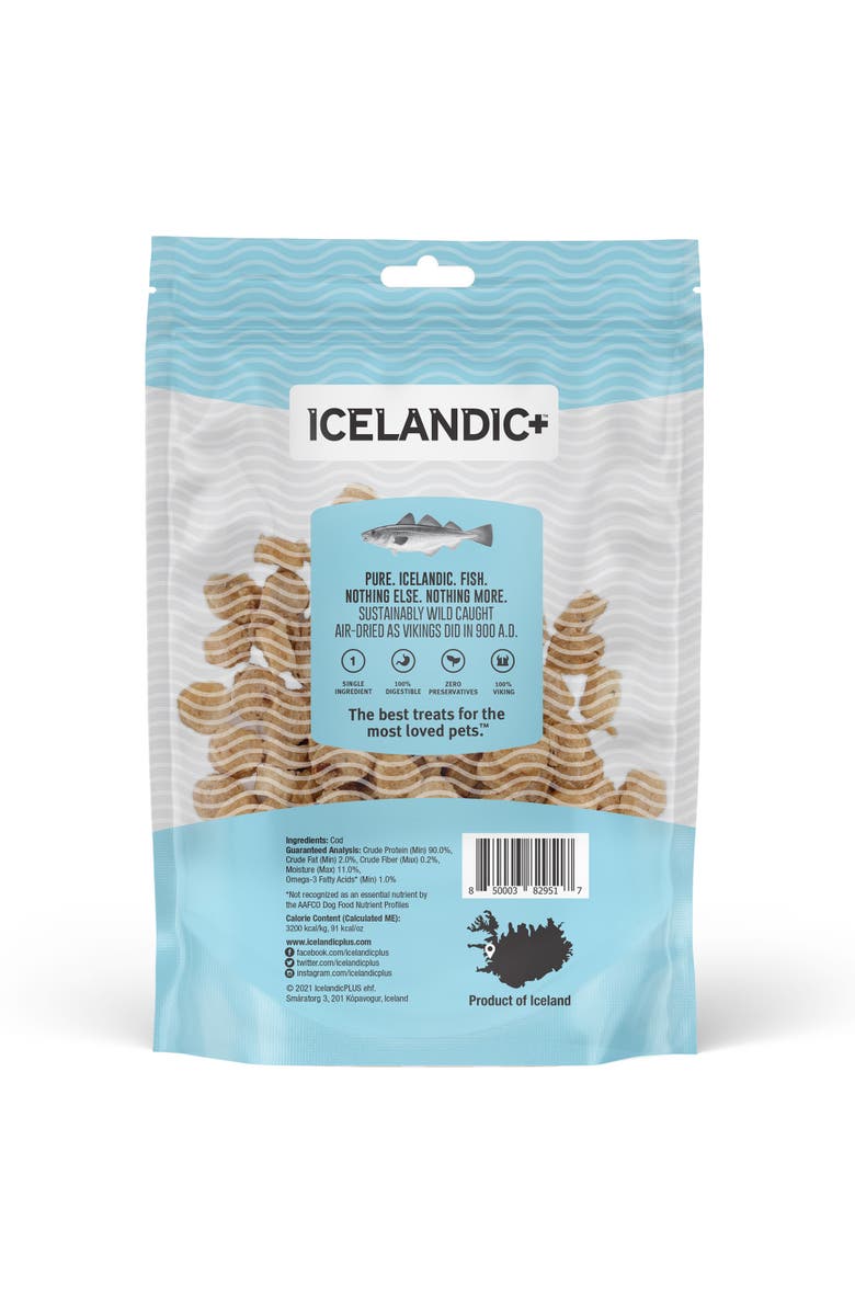 ICELANDIC+ Mini Cod Fish Chips Training Dog Treat 2.5Oz Bag, Alternate, color,