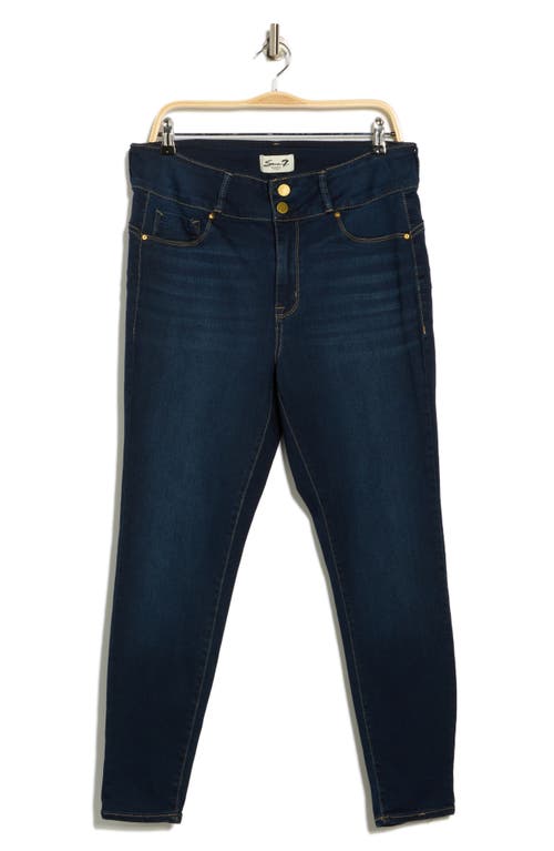 Seven7 High Waist Curvy Legging Jeans In Blue
