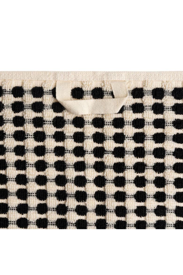 Dots Turkish Cotton Terry Hand Towels - Set of 2, Alternate, color, Black