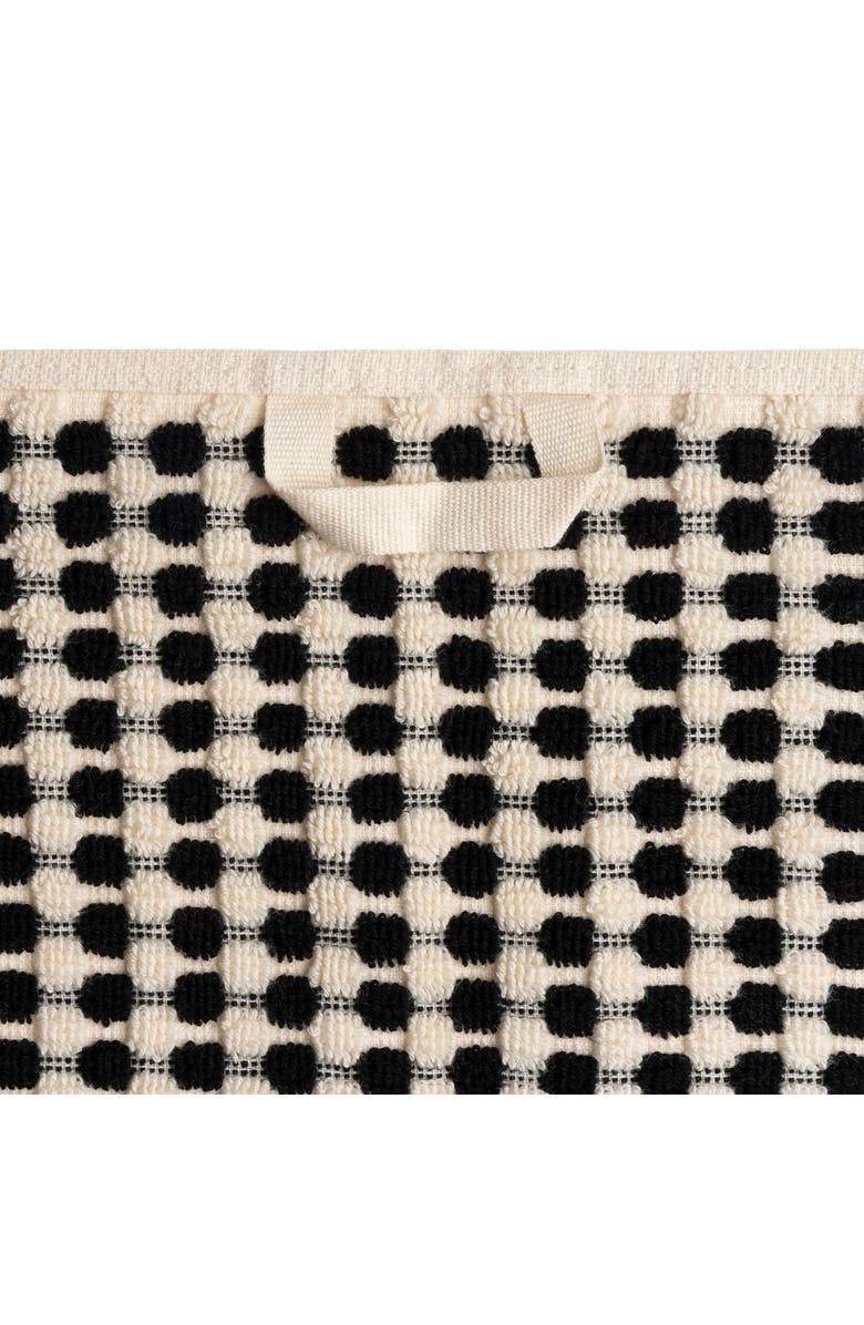 Oliviera Home Dots Turkish Cotton Terry Bath Towel, Alternate, color, Black