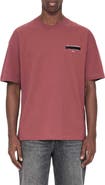 AllSaints Redact Mock Neck Graphic T-Shirt