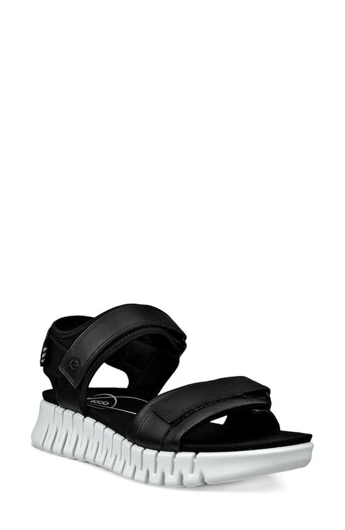 Ecco Gruuv Sol Sandal In Black