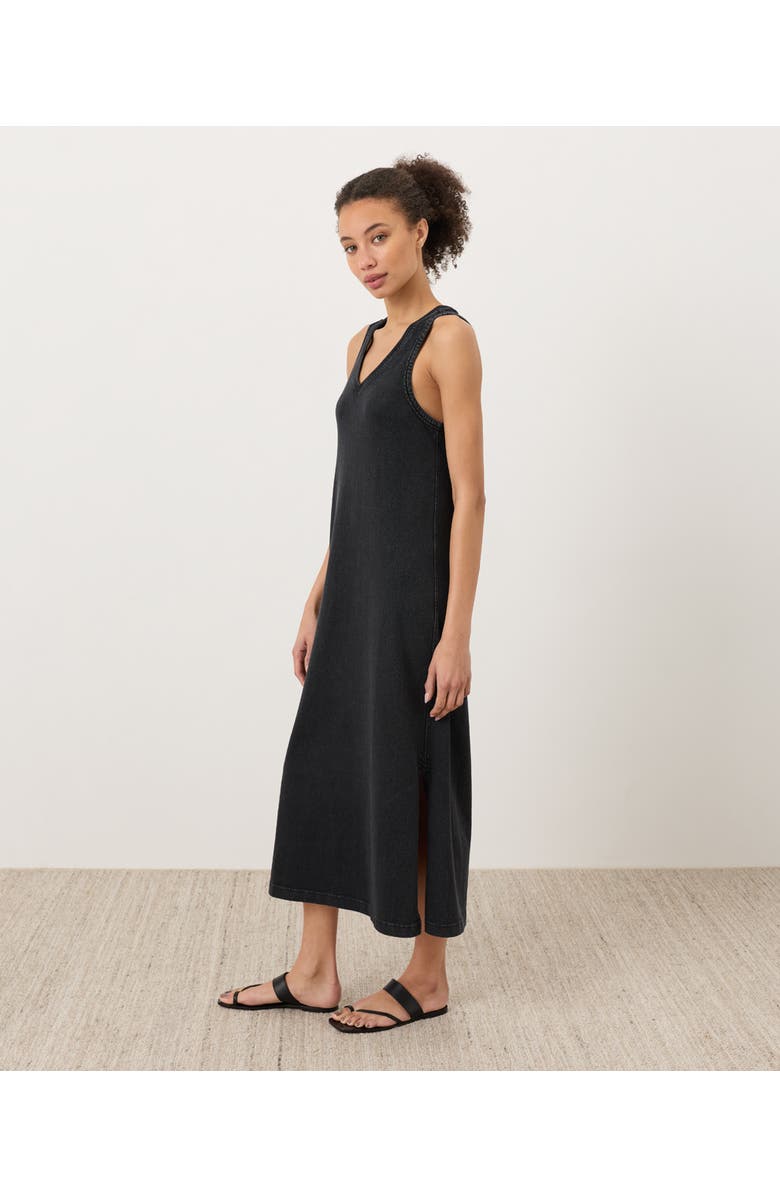 Pact Organic Cotton Weekends Tank Dress, Alternate, color, Washed Black