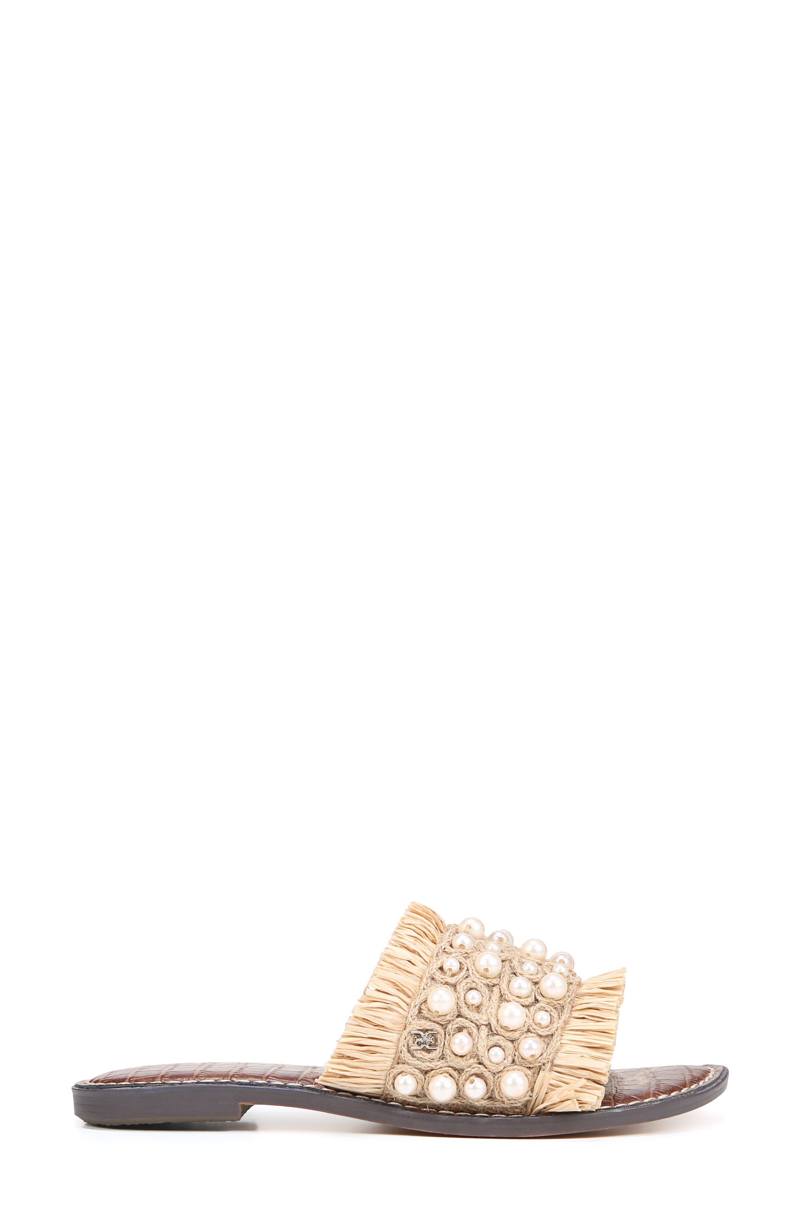 Sam Edelman Guthrie Raffia Slide Sandal, Alternate, color, 