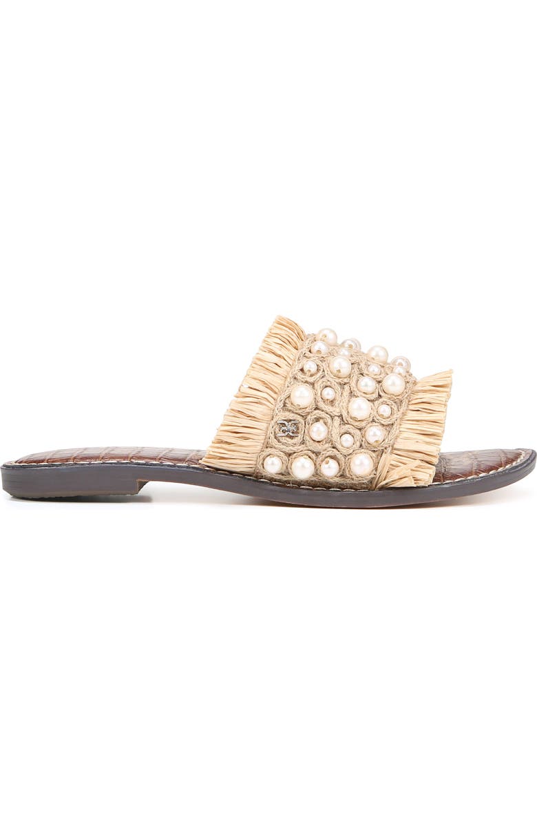 Sam Edelman Guthrie Raffia Slide Sandal, Alternate, color,
