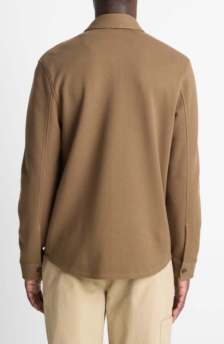 Cotton Blend Shirt Jacket