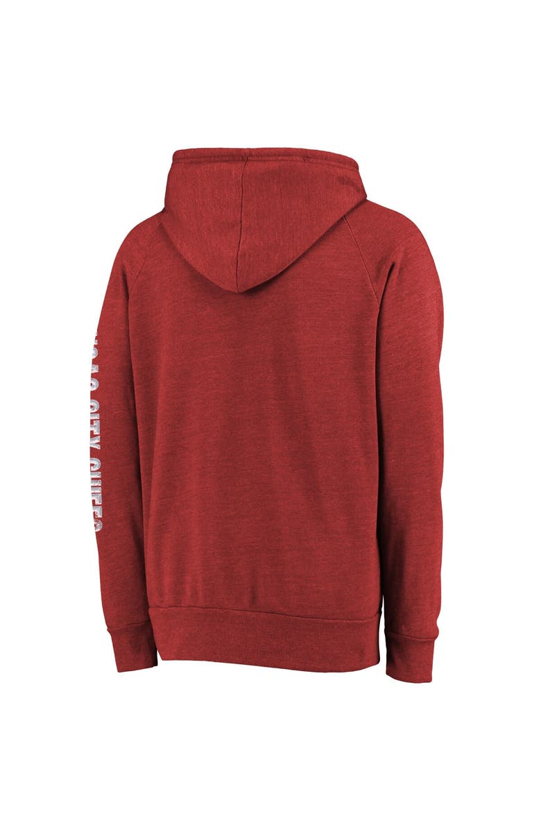 Majestic Threads Men's Majestic Threads Red Kansas City Chiefs Super Bowl LVIII Champions Tri-Blend Pullover Hoodie, Alternate, color, 