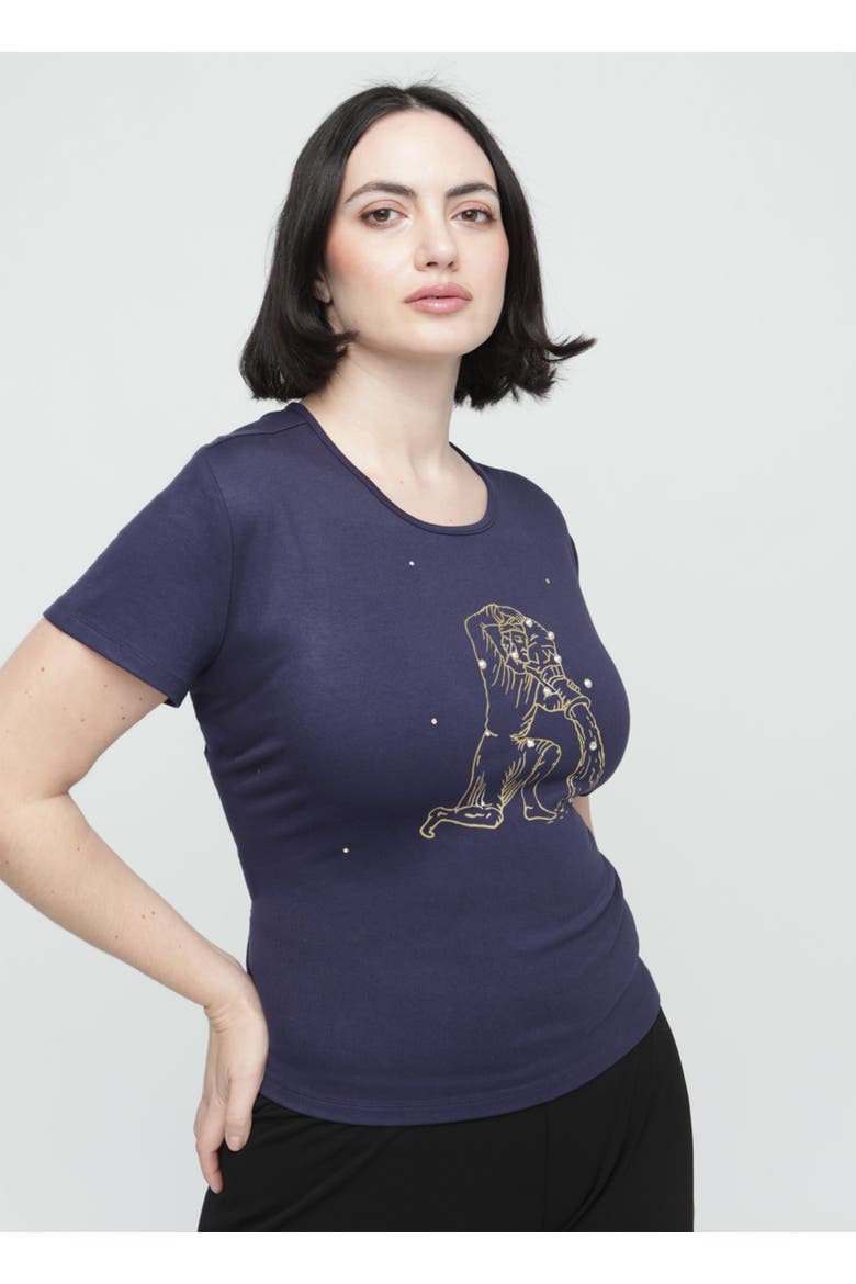 Aquarius Horoscope Tee, Alternate, color, Aquarius