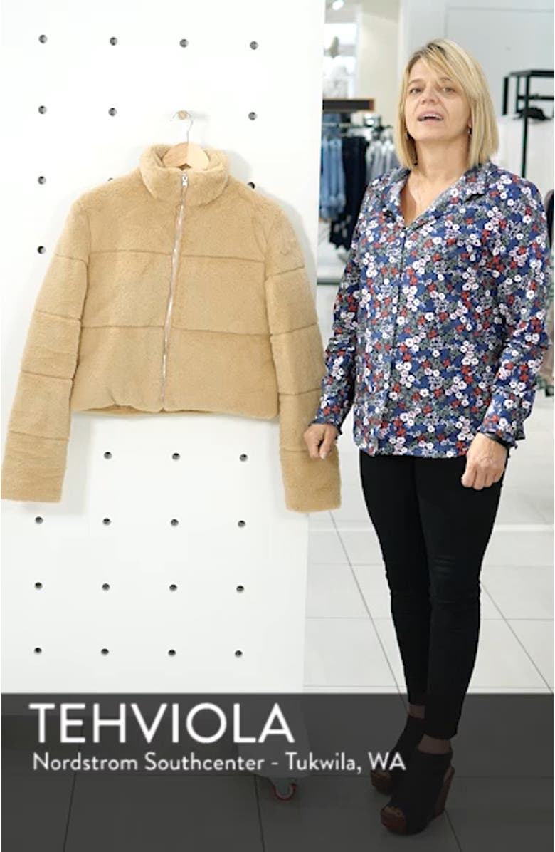 Bridget Faux Fur Puffer Jacket, sales video thumbnail