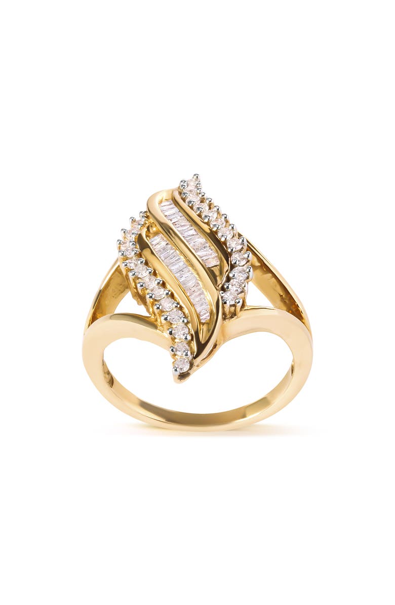 Haus of Brilliance 10K Yellow Gold 1/2 Cttw Diamond Cocktail Ring, Main, color, Yellow