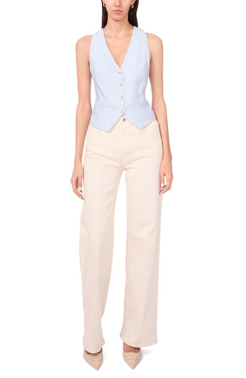 1.state Buton-up Vest In Angel Blue