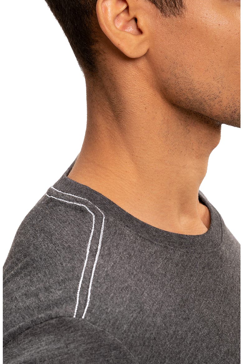 Kye Slub Long Sleeve T-Shirt, Alternate, color, HEATHER BLACK