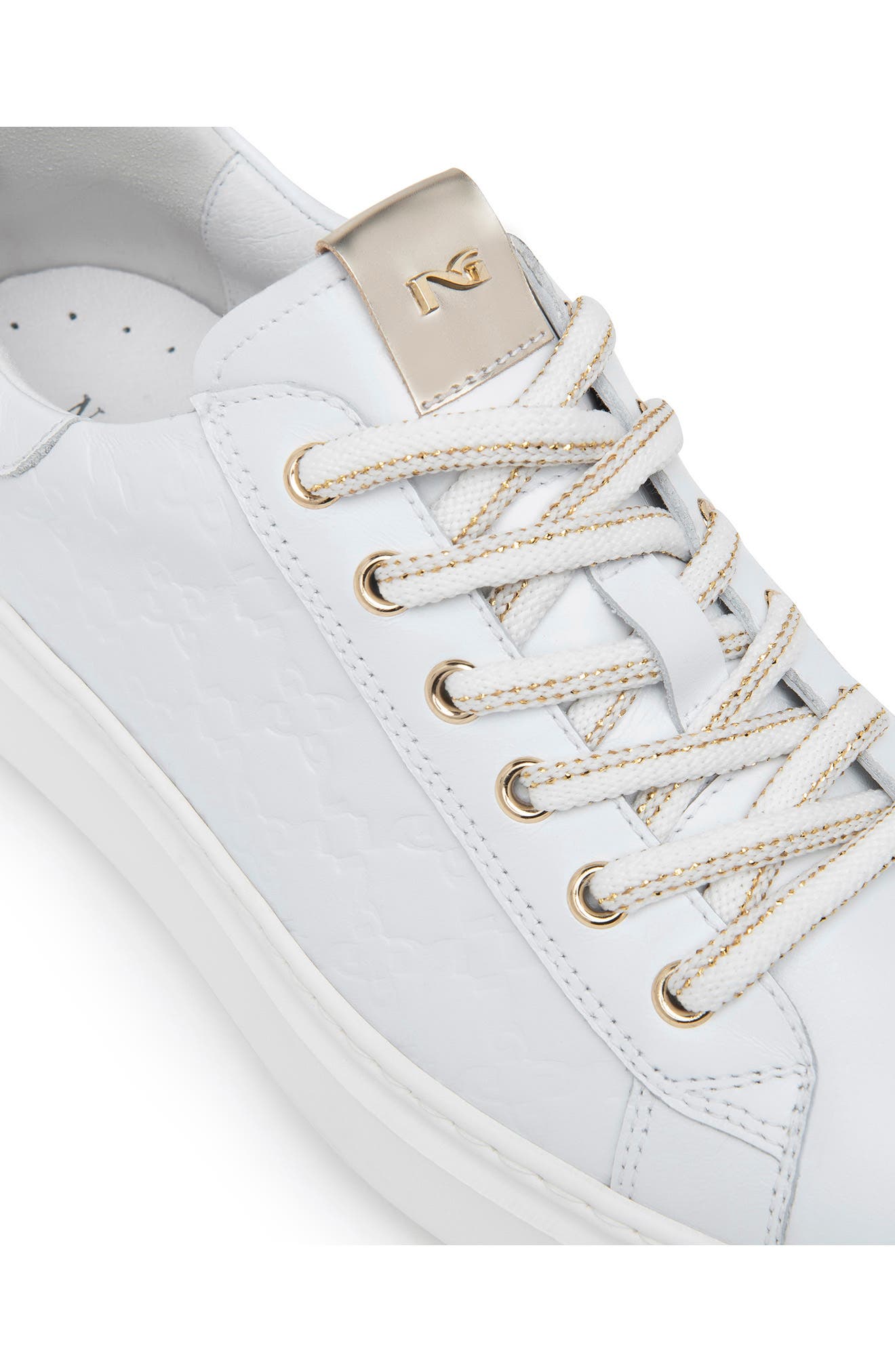 Clean Retro Platform Sneaker, Alternate, color, WHITE