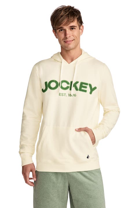 Men's Lightweight Cotton Blend Fleece Hoodie