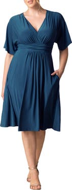 Kiyonna Gia Floral Midi Dress