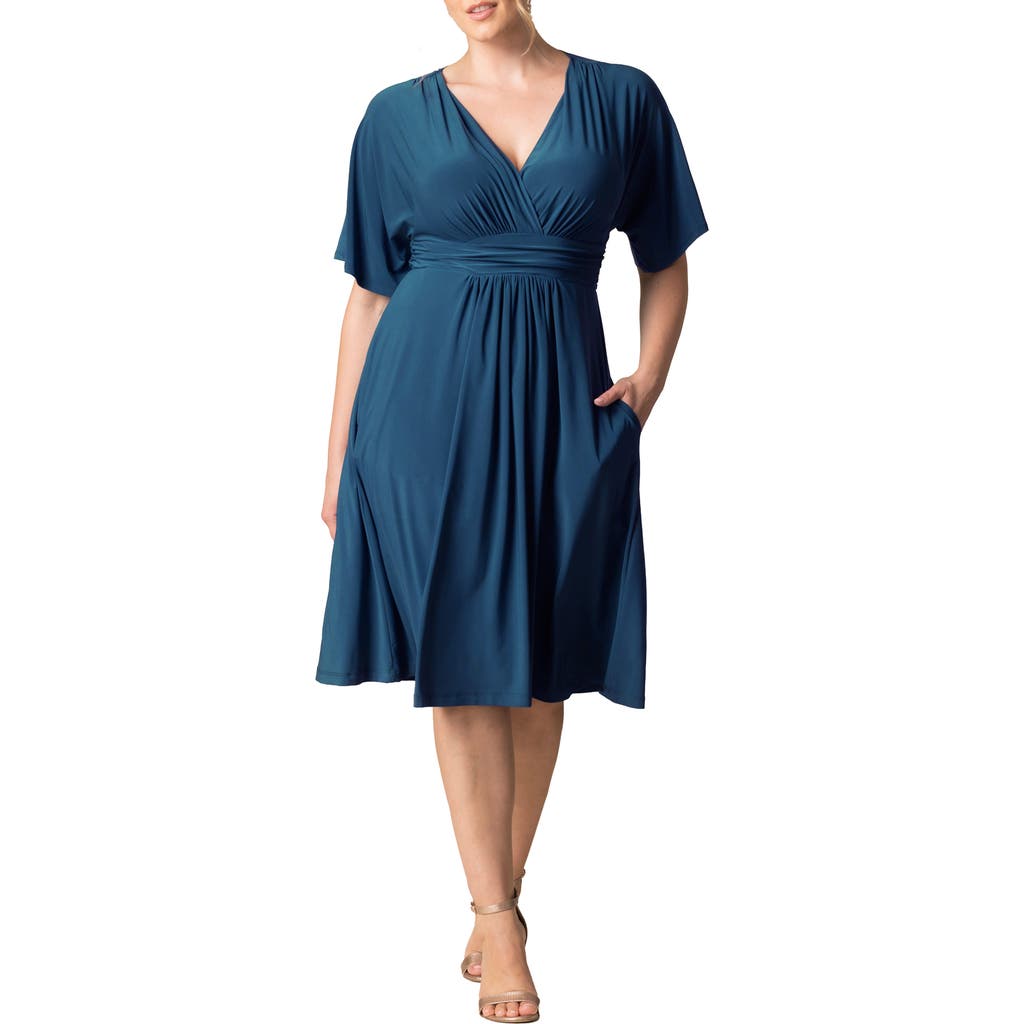 Kiyonna Gia Floral Midi Dress