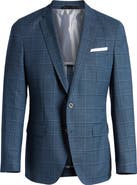 BOSS Hartlay Trim Fit Windowpane Wool Sport Coat