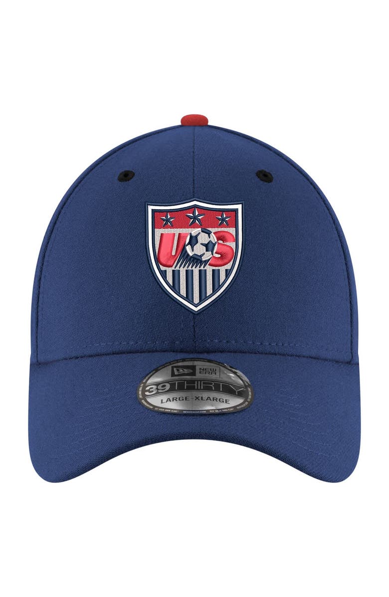 New Era Men's New Era  Navy USMNT 1995 Retro 39THIRTY Flex Hat, Alternate, color, 