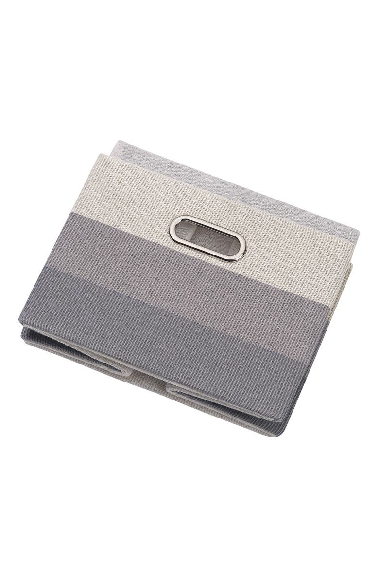 Lambs & Ivy Gray Ombre Foldable/Collapsible Storage Bin/Basket, Alternate, color, Gray