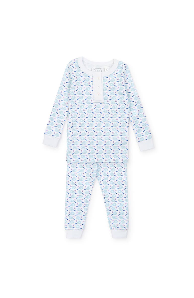 Lila and Hayes Alden Girls' Pajama Pant Set, Main, color, Tennis Match Pink