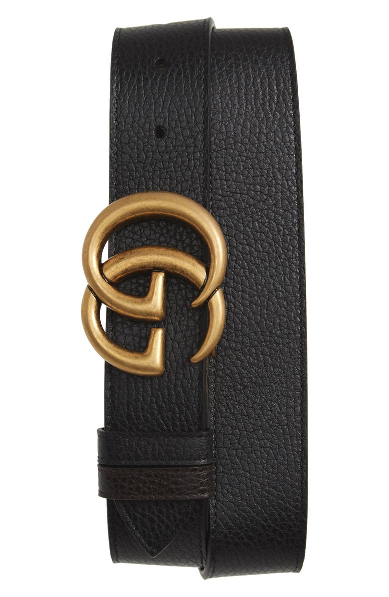 Gucci GG Reversible Leather Belt, Main, color, 
