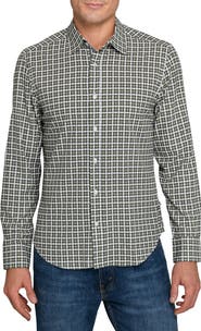 Brooklyn Brigade Grid Print Woven Long Sleeve Basic