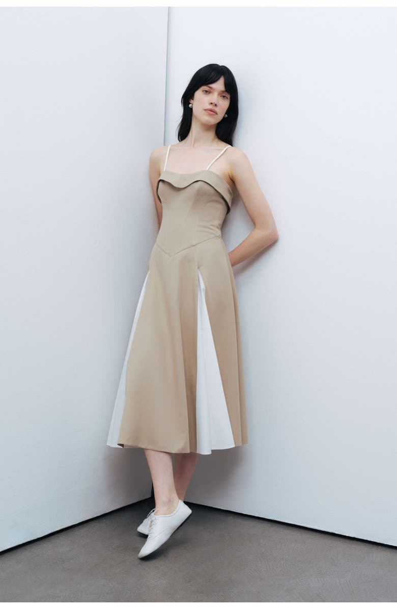 Nocturne Corset Look Dress, Alternate, color, 