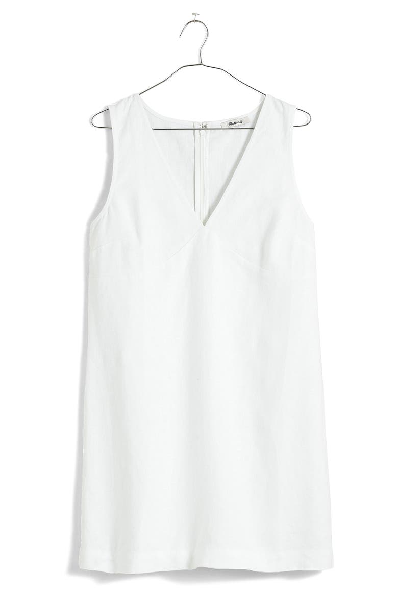 Ariana V-Neck Minidress, Alternate, color, EYELET WHITE