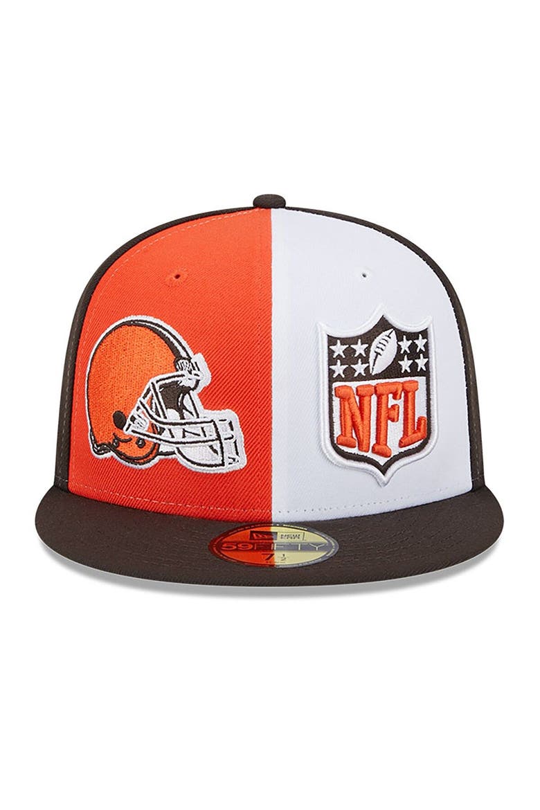 Men's New Era  Orange/Brown Cleveland Browns 2023 Sideline 59FIFTY Fitted Hat, Alternate, color, Orange
