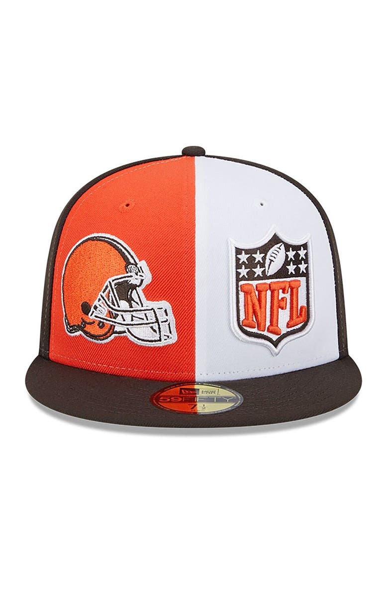 New Era Men's New Era Orange/Brown Cleveland Browns 2023 Sideline 59FIFTY Fitted Hat, Alternate, color, Orange