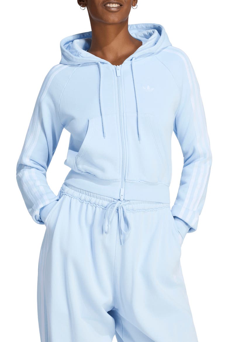 GFX Zip Crop Track Jacket, Main, color, CRYSTALSKY