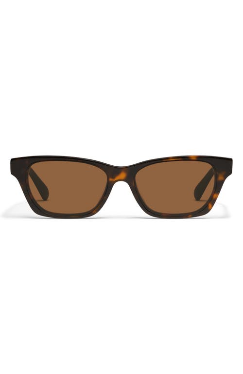 QUAY In the City 55mm Square Sunglasses in Dark Tort/brown at Nordstrom