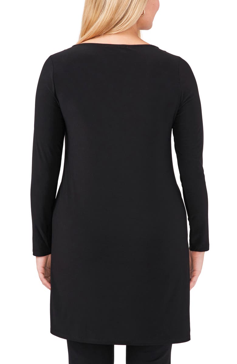 Chaus Asymmetrical Hem Long Sleeve Tunic, Alternate, color, 