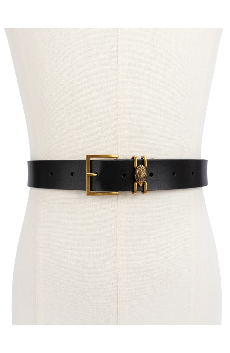 Kurt Geiger London Shoreditch Leather Belt, Alternate, color, 