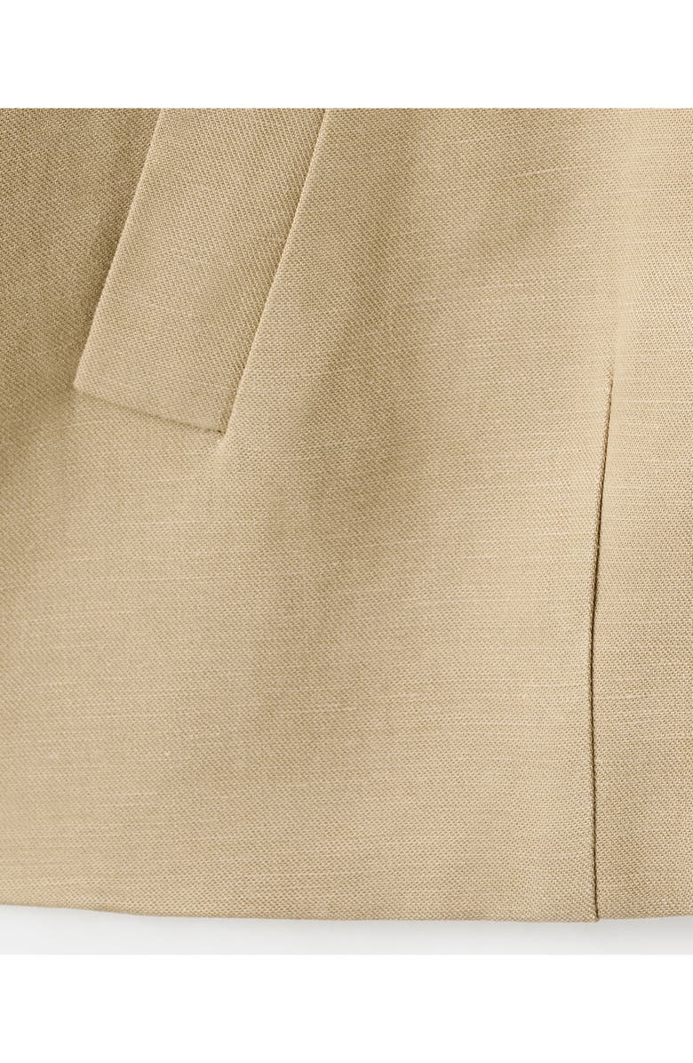 MANGO Linen Blend Jacket, Alternate, color, 