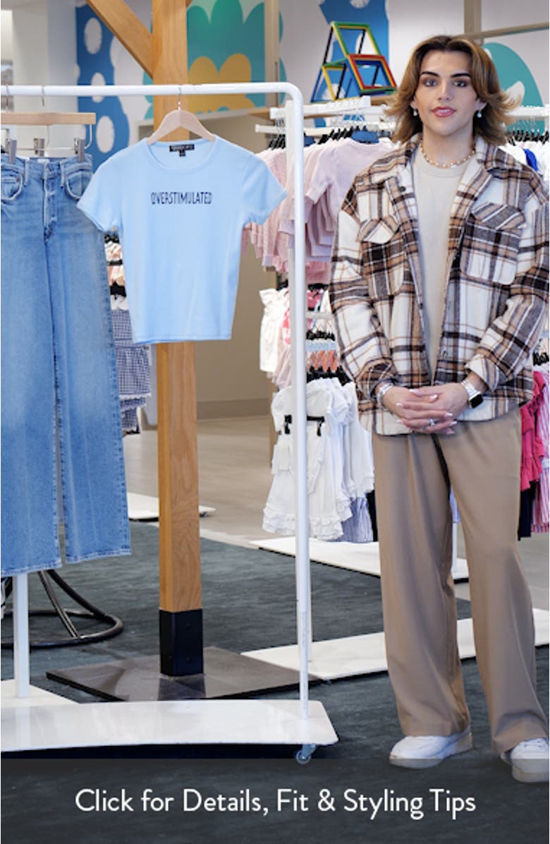 Overstimulated Graphic Baby Tee, sales video thumbnail