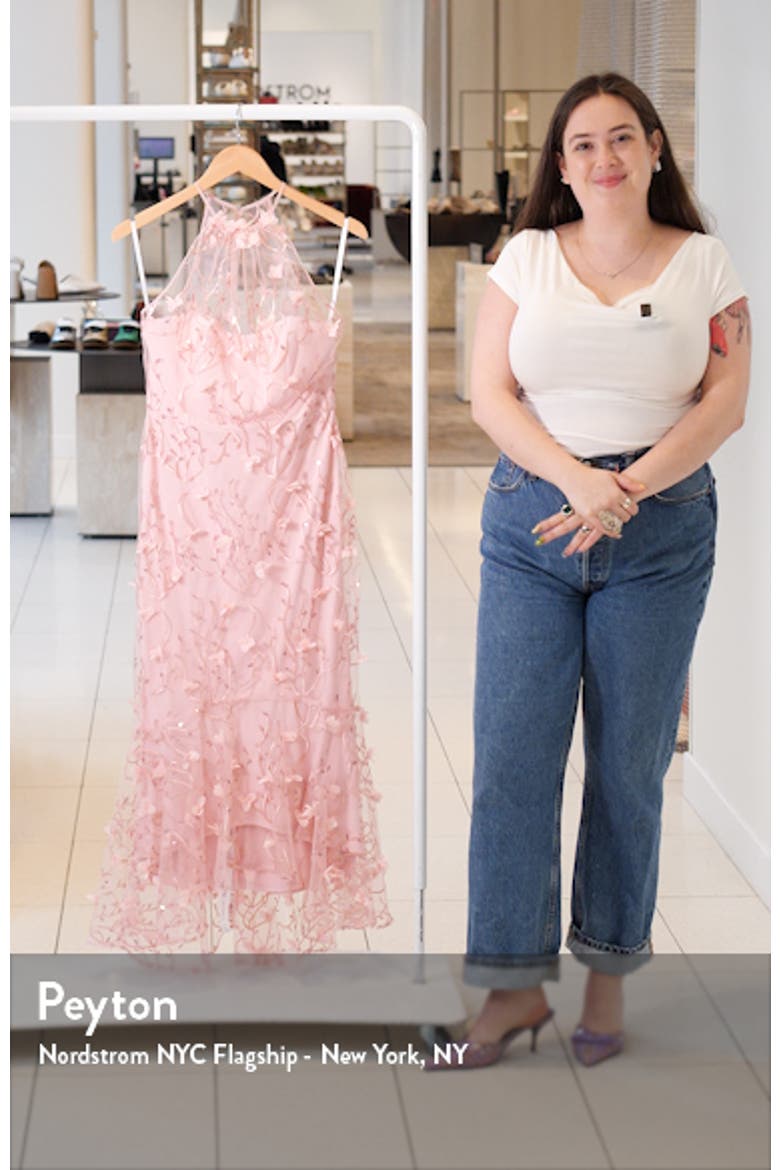 Sequin Embroidered High-Low Gown video