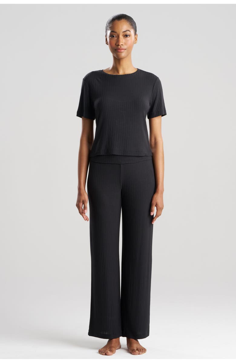 Natori SKYE - RIB Ease Short Sleeve Top, Main, color, 