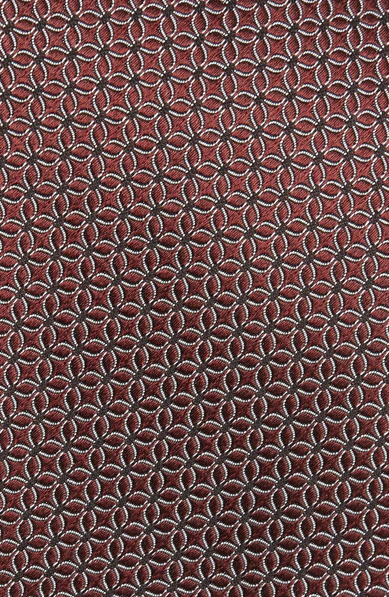 ZEGNA TIES Cento Fili Burgundy Silk Jacquard Tie, Alternate, color, 