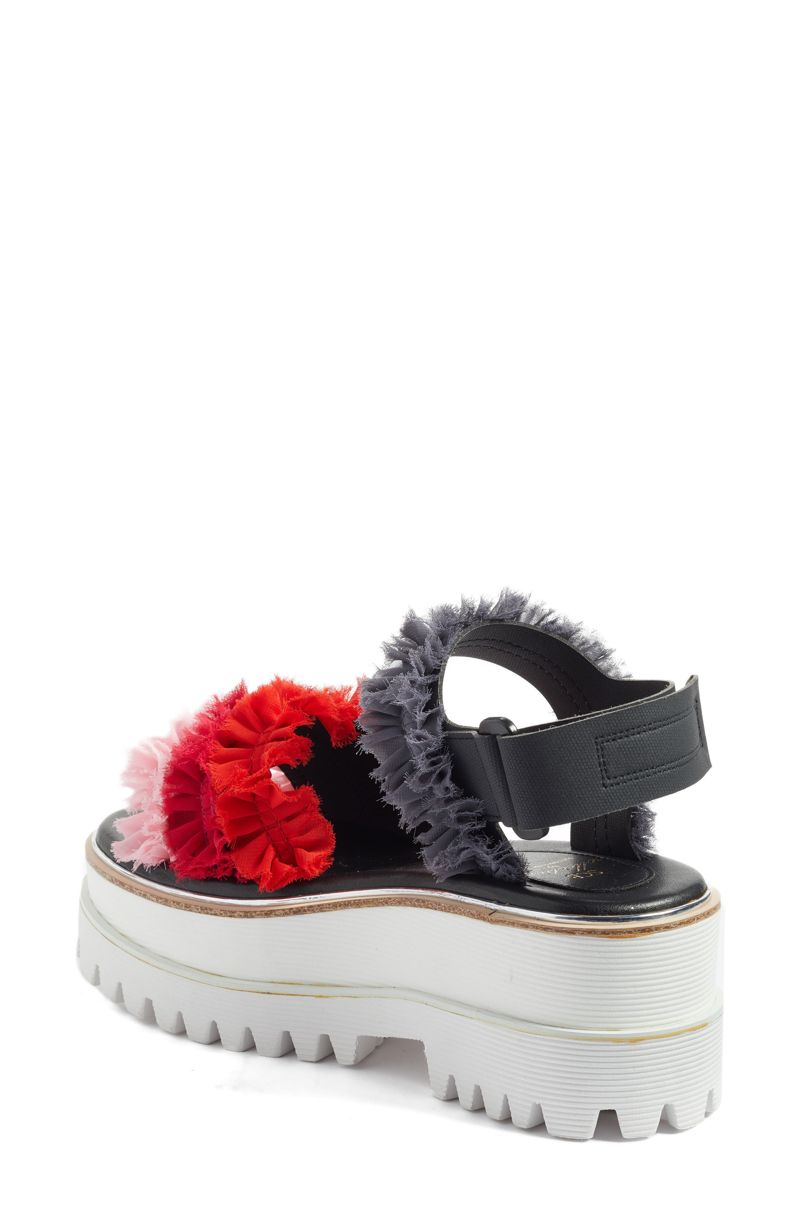 SUECOMMA BONNIE Frill Platform Sandal, Alternate, color, 