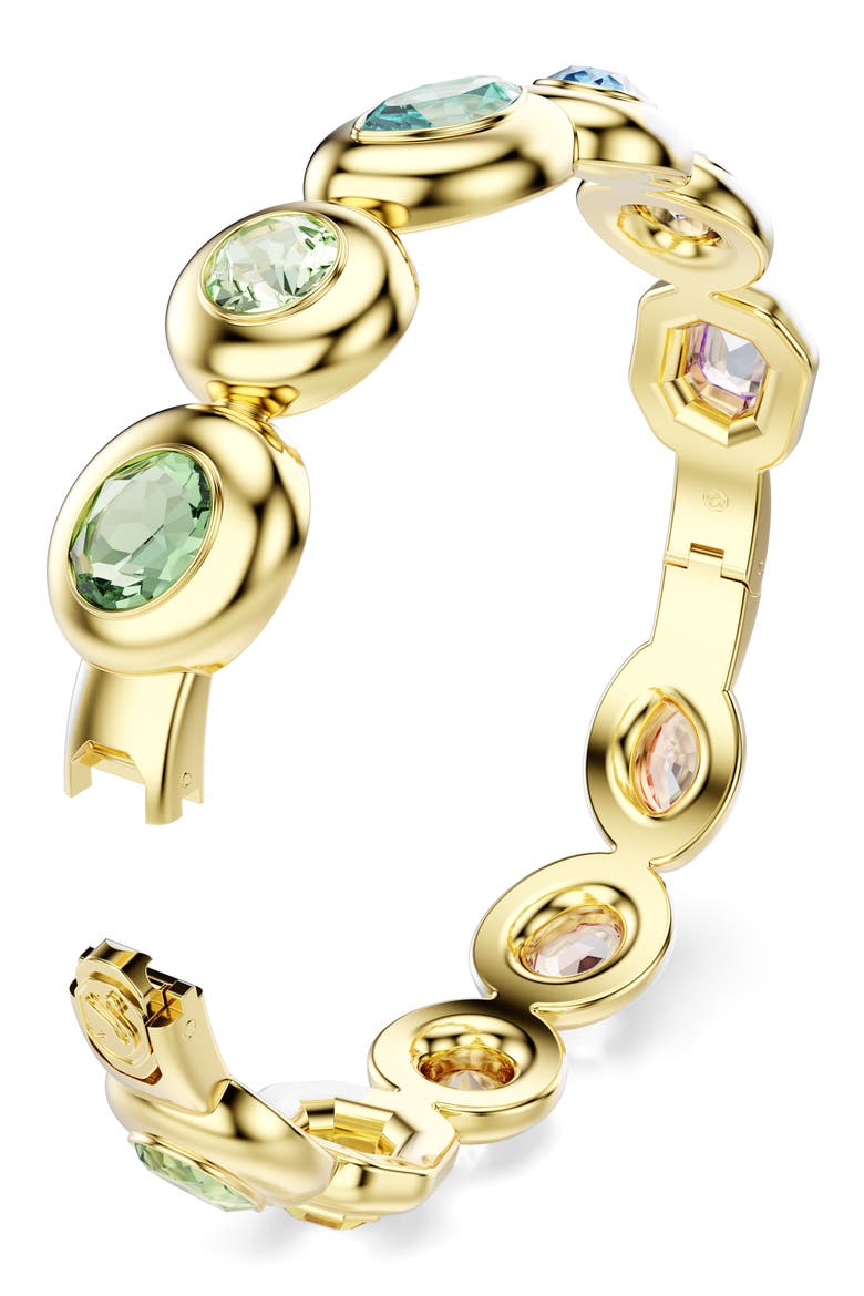 Gema Crystal Bangle Bracelet, Alternate, color, GOLD/ MULTI