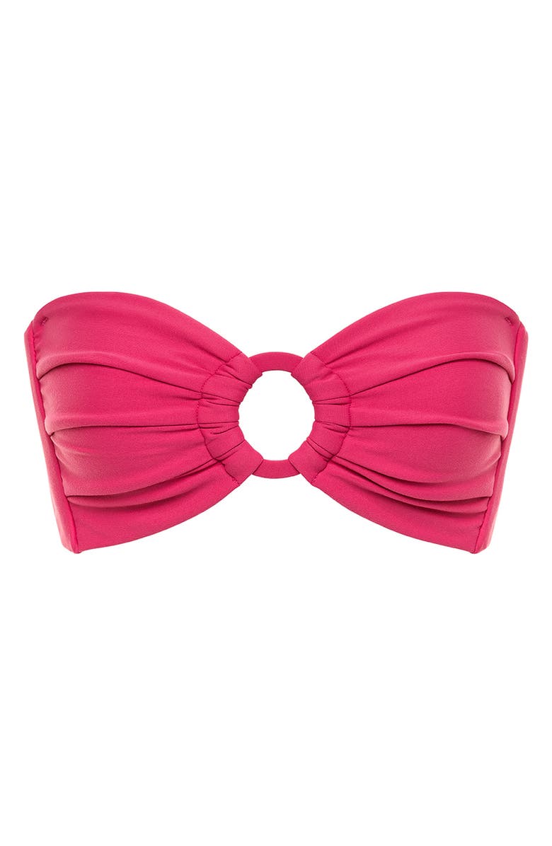 MONTCE Tori Bandeau Bikini Top, Alternate, color, Raspberry