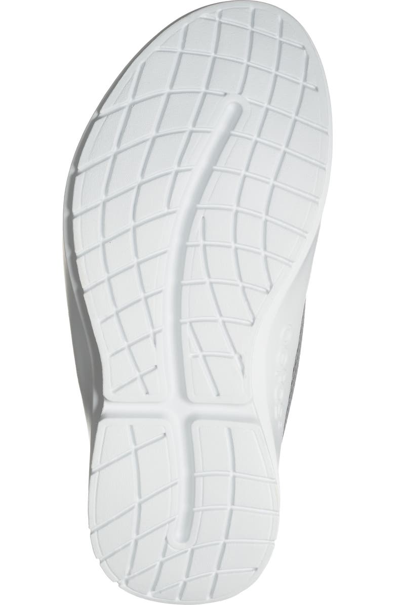 Oofos OOcoozie Sport Mule, Alternate, color, White/ Slate