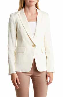 Veronica Beard Peak Lapel Cutaway Dickey Blazer