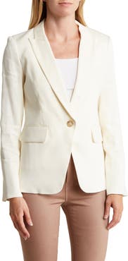 Veronica Beard Peak Lapel Cutaway Dickey Blazer